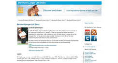 Desktop Screenshot of bernhardlangerstory.com